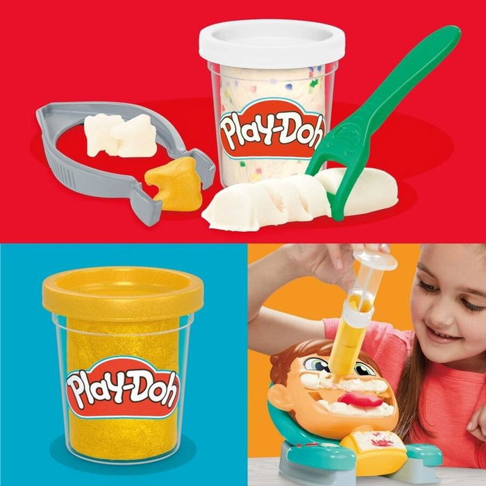 Hasbro Play-Doh Silly Smiles Dentist Set Dentiste Créatif 5 Pâtes 284g Jeu Enfant 3 Ans+