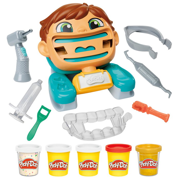 Hasbro Play-Doh Silly Smiles Dentist Set Dentiste Créatif 5 Pâtes 284g Jeu Enfant 3 Ans+