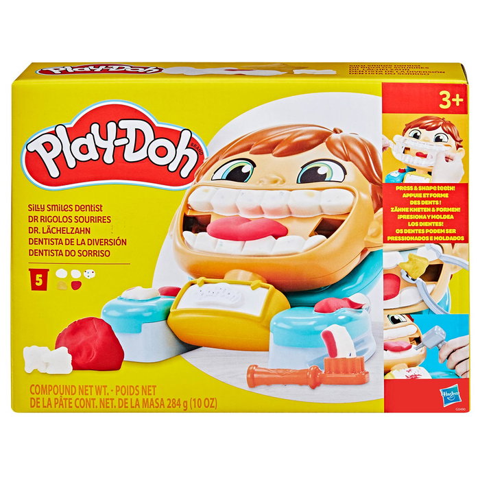 Hasbro Play-Doh Silly Smiles Dentist Set Dentiste Créatif 5 Pâtes 284g Jeu Enfant 3 Ans+