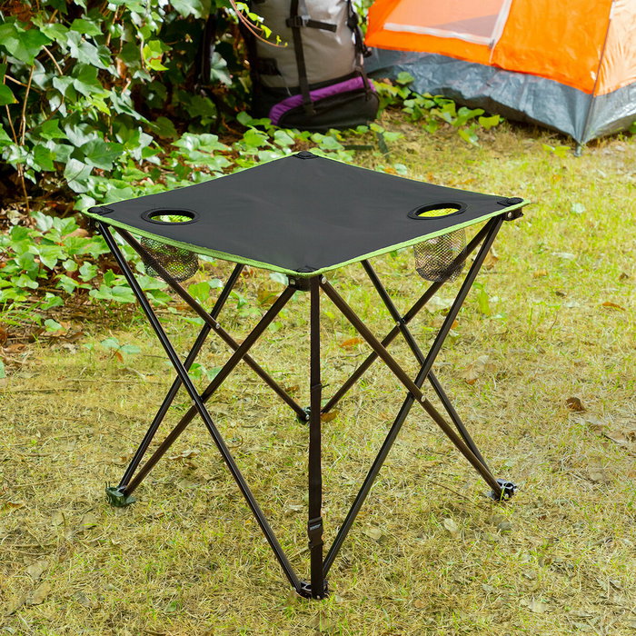 Table de Camping Pliable en Tissu avec Housse Cafolby InnovaGoods Table de Camping Pliable en Tissu avec Housse Cafolby InnovaGoods