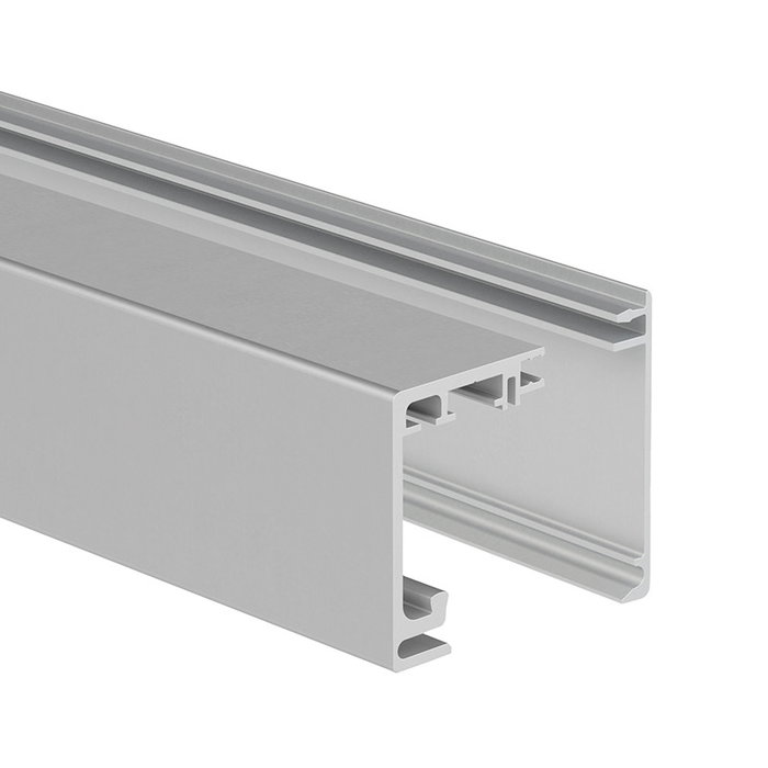 Klein - Guide pour verre Sk Glass 80 Noir aluminium 2 mètres, 3 mètres disponibles, finition noir/argent - 2M