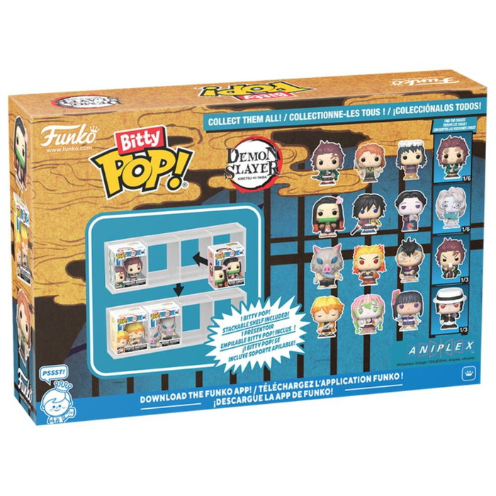 Funko Bitty POP! Demon Slayer: Kimetsu no Yaiba Lot de 4 figurines Tanjiro Funko Bitty POP! Demon Slayer: Kimetsu no Yaiba Lot de 4 figurines Tanjiro