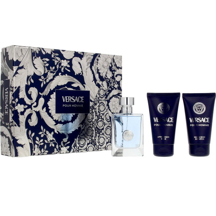 Versace Coffret Pour Homme Eau de Toilette 50ml, Shampoing 50ml et Baume Après-Rasage 50ml Versace Coffret Pour Homme Eau de Toilette 50ml, Shampoing 50ml et Baume Après-Rasage 50ml