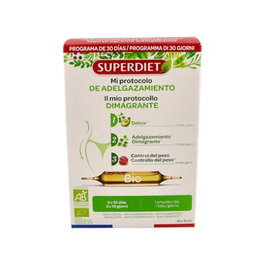 SUPERDIET Protocole Amincissant Bio 30 ampoules