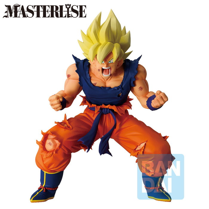 BANPRESTO Figura Ichibansho Masterlise Super Saiyan Son Goku Battle of the Super Saiyan Dragon Ball Z 19cm