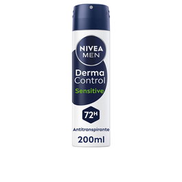 Nivea Déodorant Spray Derma Control Sensitive 200 ml - Protection 72h Anti-Transpirant avec Acide Hyaluronique et Vitamine E