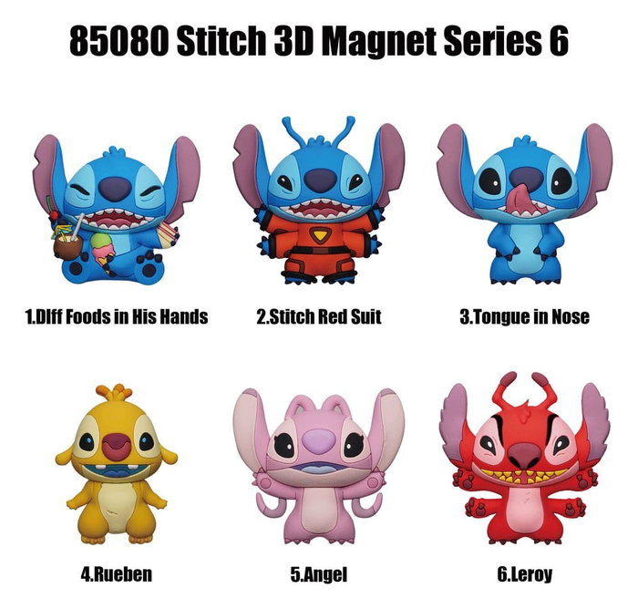 Lilo & Stitch Blind Pack présentoir aimants 3D Stitch Series 6 (12) Lilo & Stitch Blind Pack présentoir aimants 3D Stitch Series 6 (12)