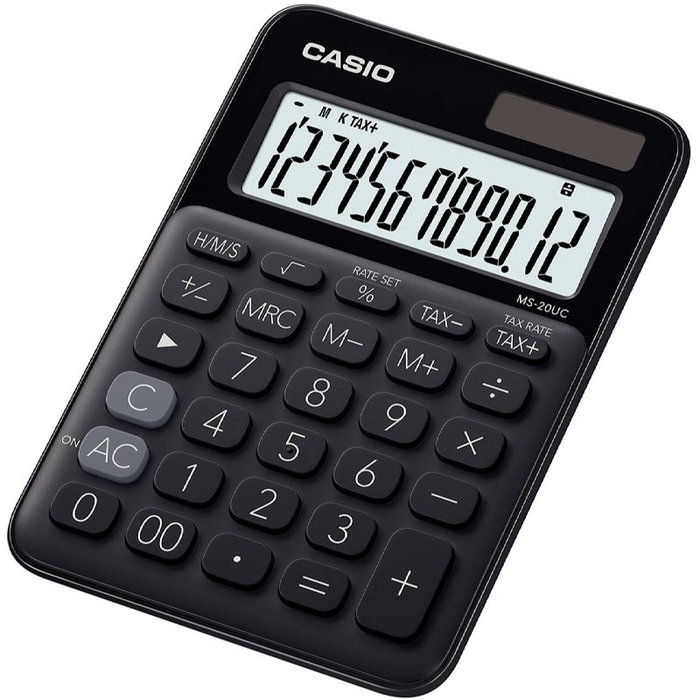 Calculatrice Casio MS-20UC Noir (2,3 x 10,5 x 14,95 cm)