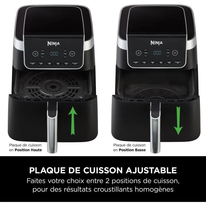 Ninja AF180EU Max Pro - Friteuse sans huile 6,2L, 2000W, 6 programmes de cuisson (Frire, Rôtir, Déshydrater, Réchauffer) Ninja AF180EU Max Pro - Friteuse sans huile 6,2L, 2000W, 6 programmes de cuisson (Frire, Rôtir, Déshydrater, Réchauffer)