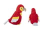 Creaciones Llopis Loro Piu - Jouet en peluche de 26 cm en polyester, lot de 3 couleurs aléatoires, pour enfant dès 3 ans