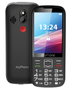 Myphone Halo 4 Black - Téléphone Mobile 3,5 Pouces, 2 MP, 4G LTE, Bluetooth, Dual SIM, Batterie 2500 mAh