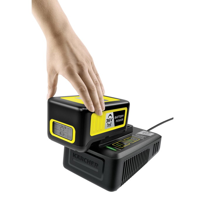 Kärcher Chargeur rapide Power 36V pour batteries 2,5 Ah et 5 Ah Kärcher Chargeur rapide Power 36V pour batteries 2,5 Ah et 5 Ah