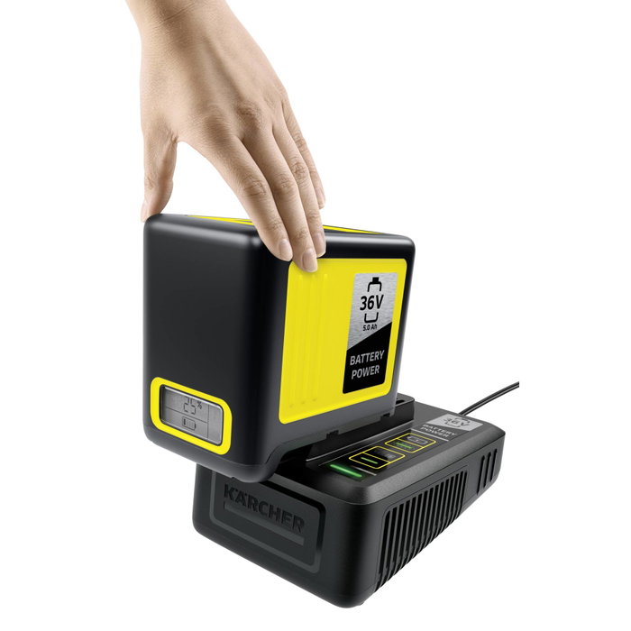 Kärcher Chargeur rapide Power 36V pour batteries 2,5 Ah et 5 Ah Kärcher Chargeur rapide Power 36V pour batteries 2,5 Ah et 5 Ah