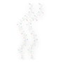 Lumineo Guirlande LED décorative multicolore avec fil argenté, 80 LED, 1,5 m