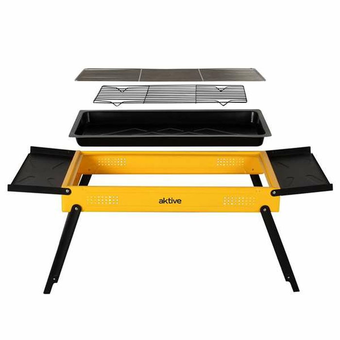 Barbecue Portable Aktive Acier 89 x 33 x 33 cm Jaune