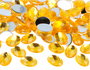 Innspiro Gemas acryliques ovales jaunes 13x18mm, 500 unités