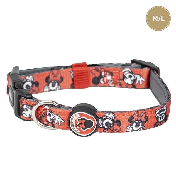 Cerdá Collar Premium pour Chien avec Motif Minnie, Taille M/L, Rouge