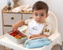 KioKids Boîte Repas Isotherme en Acier Inoxidable Dinosaure Bleu 550 ml Dolci Amici - Non Adapté au Micro-ondes