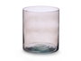GIFTDECOR Vase Cylindrique en Verre Gris