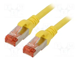 DIGITUS Cordon de raccordement Cat 6 S/FTP RJ45 0,5m jaune
