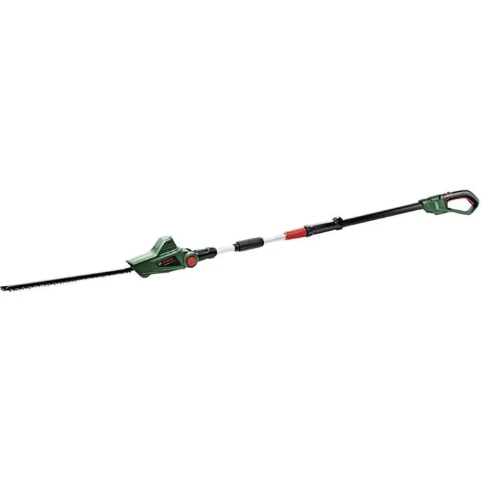 Bosch Taille-haies sur perche téléscopique sans fil UniversalHedgePole 18 - Lame 43 cm, tête pivotante, système anti-blocage, léger