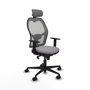Piqueras y Crespo Chaise de Bureau avec Appui-tête Jorquera 1D036N2 Gris