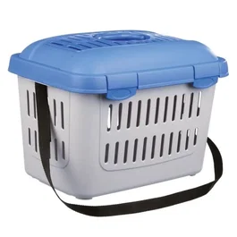 Trixie - Box de transport Midi-Capri en plastique, ouverture frontale avec fentes de ventilation et poignée, 44 x 33 x 32 cm, poids max 11 kg - Pour lapins et rongeurs