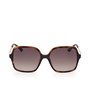 Guess GU7845 Lunettes de soleil femme forme carrée matériau injecté pont 17mm diamètre verre 57mm branches 140mm