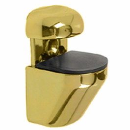 HERRAJES ALK Support miniature réglable pour étagère en verre, finition or