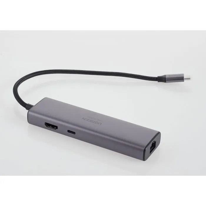 UGREEN Hub USB-C 6 en 1 Gris UGREEN Hub USB-C 6 en 1 Gris