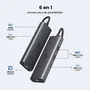 UGREEN Hub USB-C 6 en 1 Gris