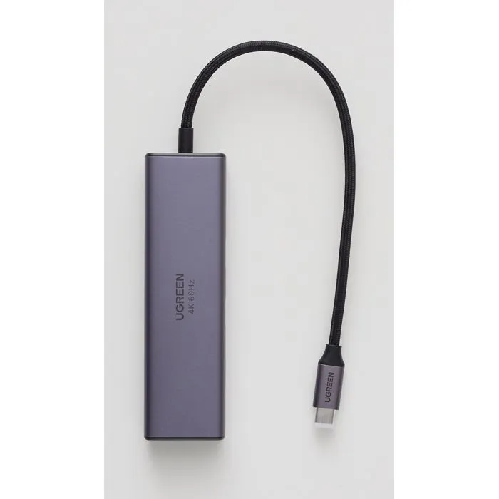 UGREEN Hub USB-C 6 en 1 Gris UGREEN Hub USB-C 6 en 1 Gris