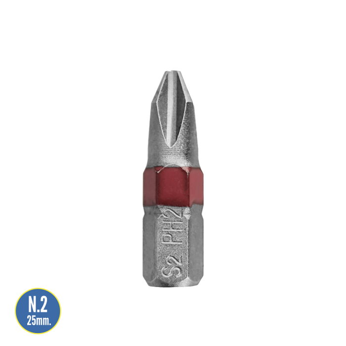 WOLFPACK LINEA PROFESIONAL Embouts de vissage Phillips N.2 (Lot de 2) WOLFPACK LINEA PROFESIONAL Embouts de vissage Phillips N.2 (Lot de 2)