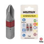 WOLFPACK LINEA PROFESIONAL Embouts de vissage Phillips N.2 (Lot de 2)