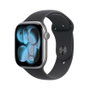 Apple Watch Series 11 GPS 46mm Gris Sidéral Aluminium, Bracelet Sport Noir S/M