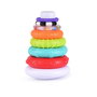 TACHAN - Jeu d'anneaux colorés empilables avec textures, développement visuel et coordination main-œil, jouet d'éveil pour bébé à partir de 6 mois