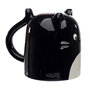PUCKATOR Tasse 3D à motif Chat - 500ml - Céramique - Non lave-vaisselle et non micro -ondes