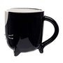PUCKATOR Tasse 3D à motif Chat - 500ml - Céramique - Non lave-vaisselle et non micro -ondes