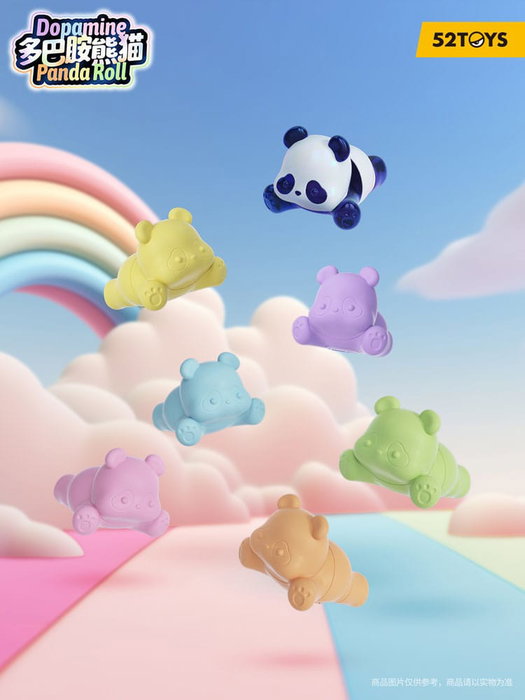 Panda Roll assortiment figurines Blind Box Dopamine Pandas 3 cm (6) Panda Roll assortiment figurines Blind Box Dopamine Pandas 3 cm (6)