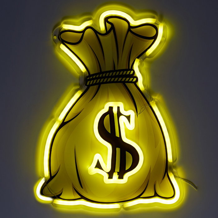 Home Deco Factory Déco Néon LED USB Dollar
