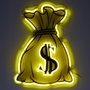Home Deco Factory Déco Néon LED USB Dollar