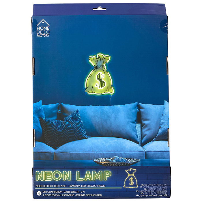 Home Deco Factory Déco Néon LED USB Dollar