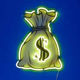 Home Deco Factory Déco Néon LED USB Dollar