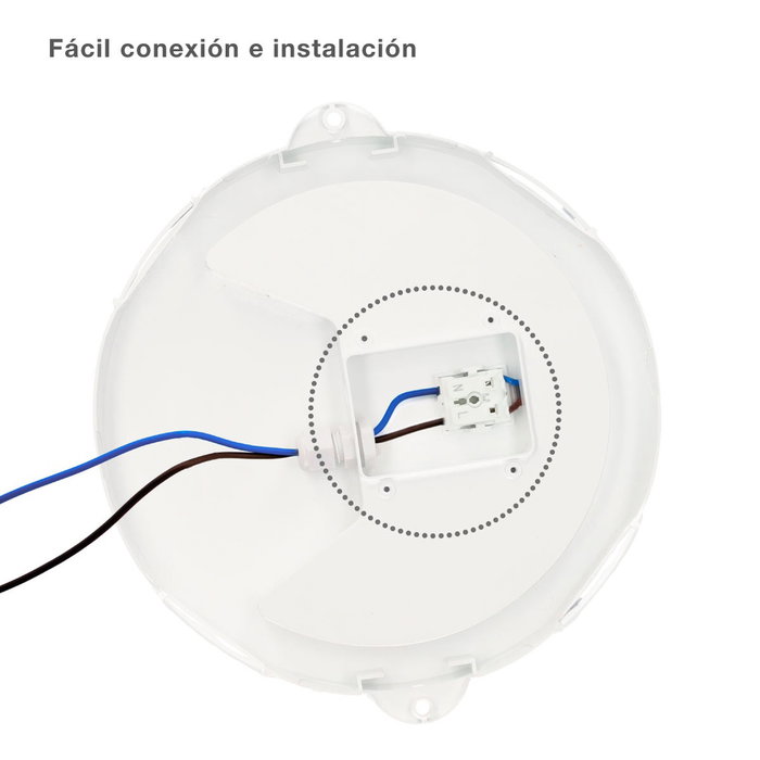 GSC Evolution Applique LED ronde Oxalis avec grille, 15W, 4000K, Blanco GSC Evolution Applique LED ronde Oxalis avec grille, 15W, 4000K, Blanco