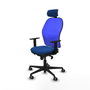 Piqueras y Crespo Chaise de Bureau Jorquera Bleu avec Appui-tête
