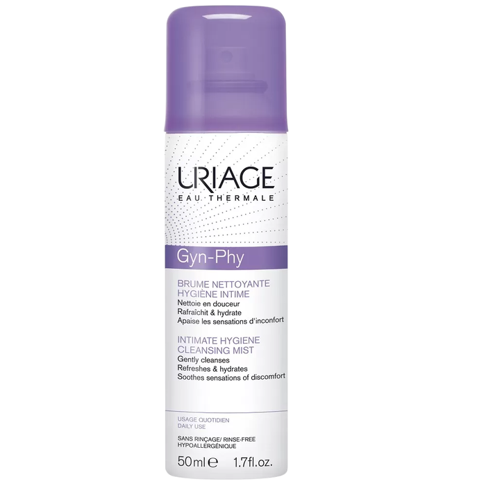 Uriage Gyn-Phy Spray Intime Nettoyant pour l'Hygiène Intime Féminine, Flacon 50 ml Uriage Gyn-Phy Spray Intime Nettoyant pour l'Hygiène Intime Féminine, Flacon 50 ml