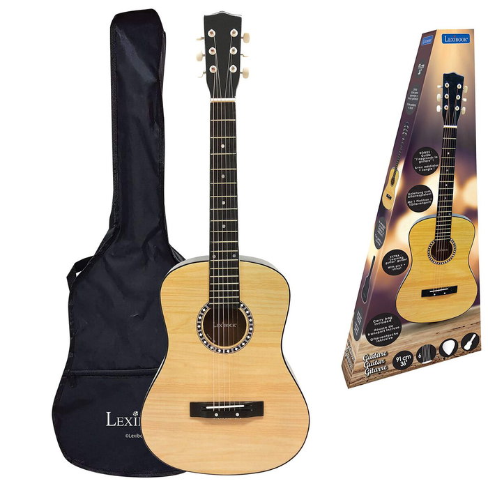 Lexibook Guitare acoustique en bois 91 cm Lexibook Guitare acoustique en bois 91 cm