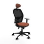 Piqueras y Crespo Chaise de Bureau Jorquera Marron et Noir