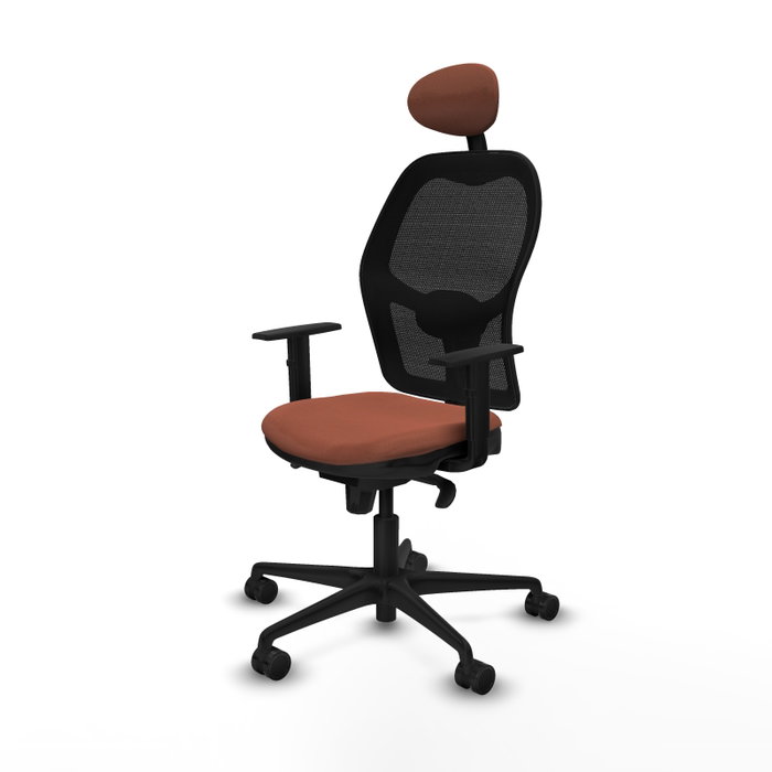 Piqueras y Crespo Chaise de Bureau Jorquera Marron et Noir