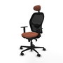 Piqueras y Crespo Chaise de Bureau Jorquera Marron et Noir